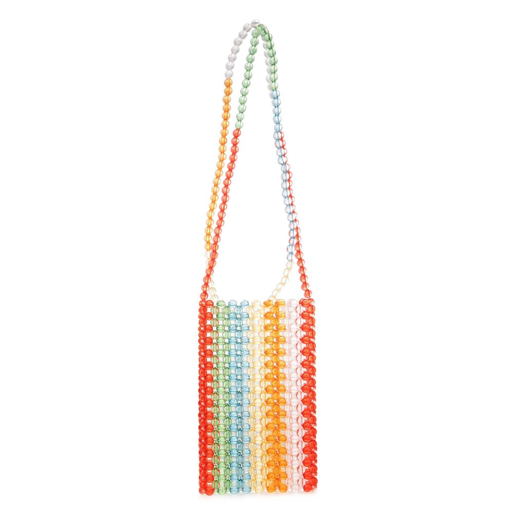 2593 Acrylic Beaded Rainbow Color Phone Bag Shoulder Bag for Wedding